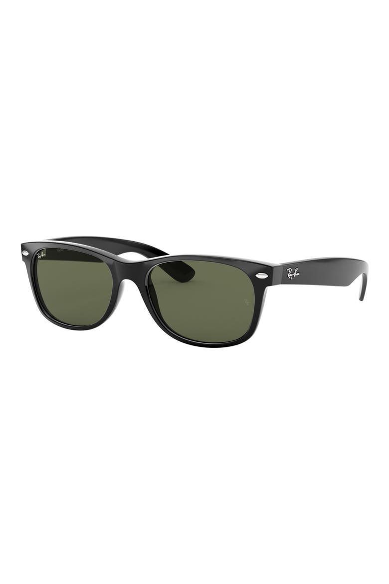 Wayfarer 58mm Rectangular Sunglasses, Alternate, color, MATTE BLACK