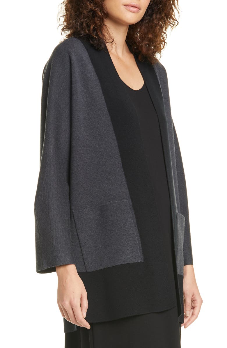 Eileen Fisher Merino Wool Cardigan, Main, color,