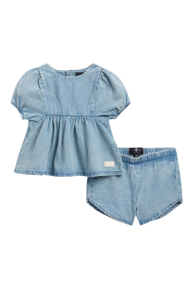 Bubble Sleeve Top & Bloomers, Main, color, LIGHT VINTAGE