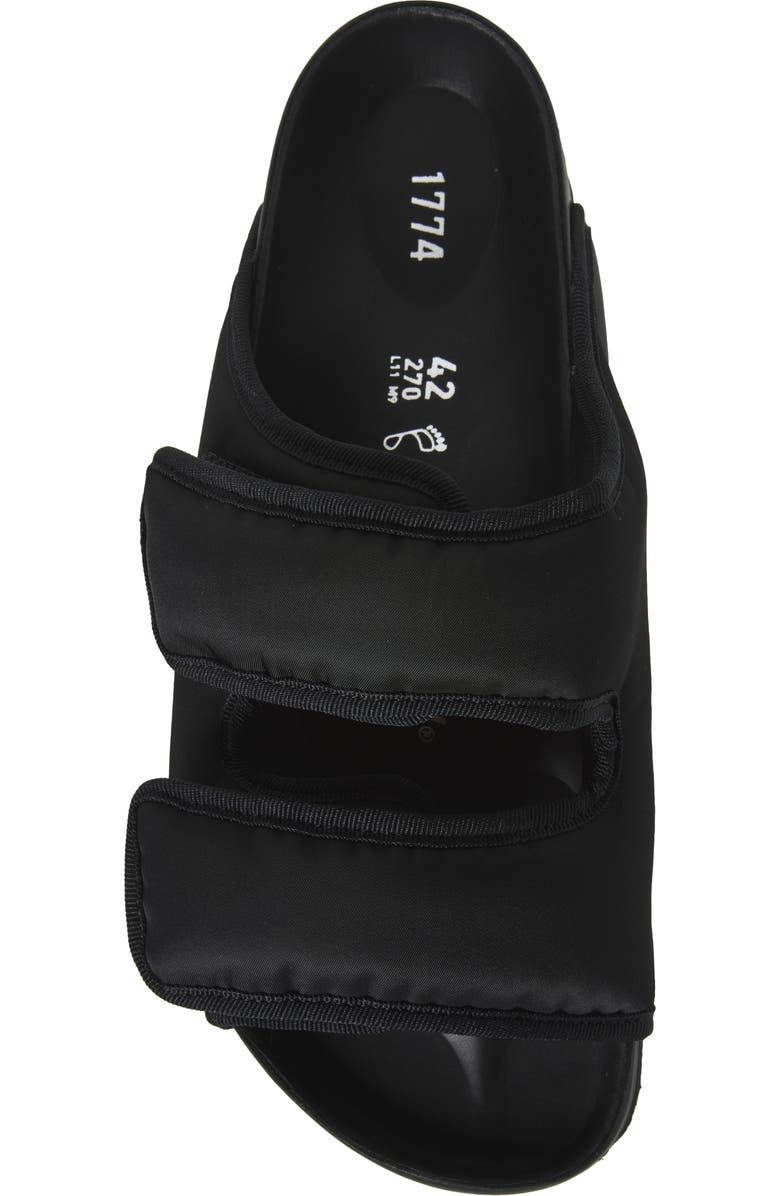 1774 BIRKENSTOCK Arizona Black Cozy Nylon Sandal, Alternate, color,