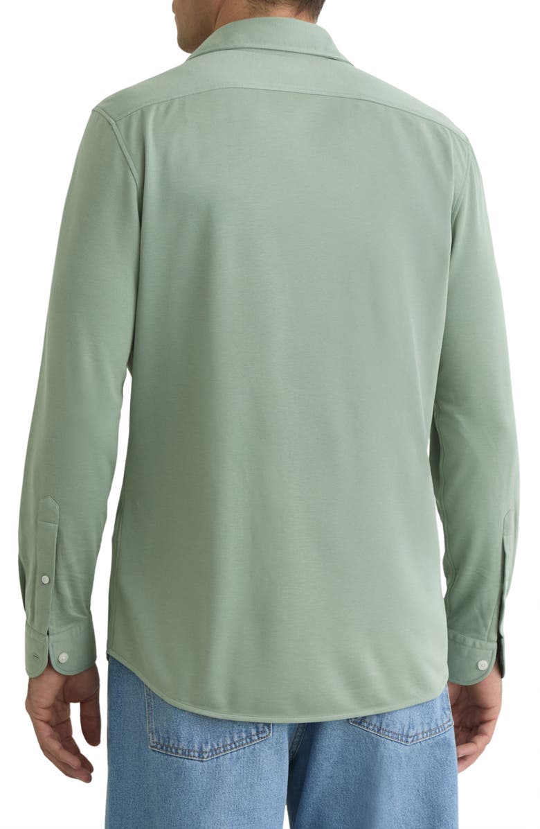 Reiss Davaro Button-Up Shirt, Alternate, color, Green