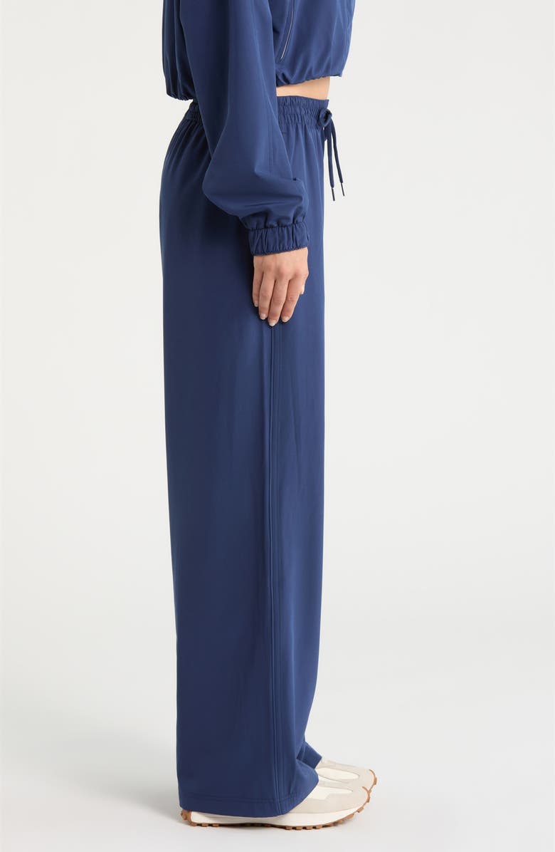 Year of Ours The Essential Drawstring Wide Leg Pants, Alternate, color, Midnight
