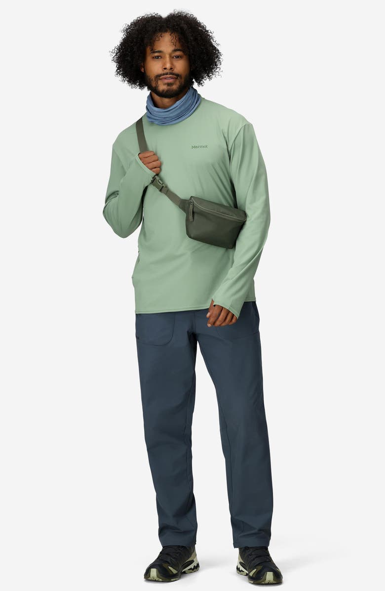 Marmot AirExchange SolarShield UPF Long Sleeve Crewneck T-Shirt, Alternate, color, Agate Green