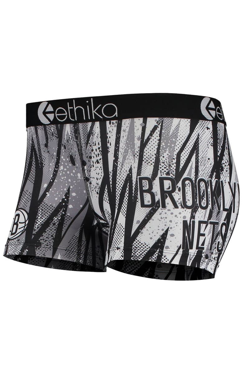 Ethika Women's Ethika Black Brooklyn Nets Classic Staple Underwear, Alternate, color, 