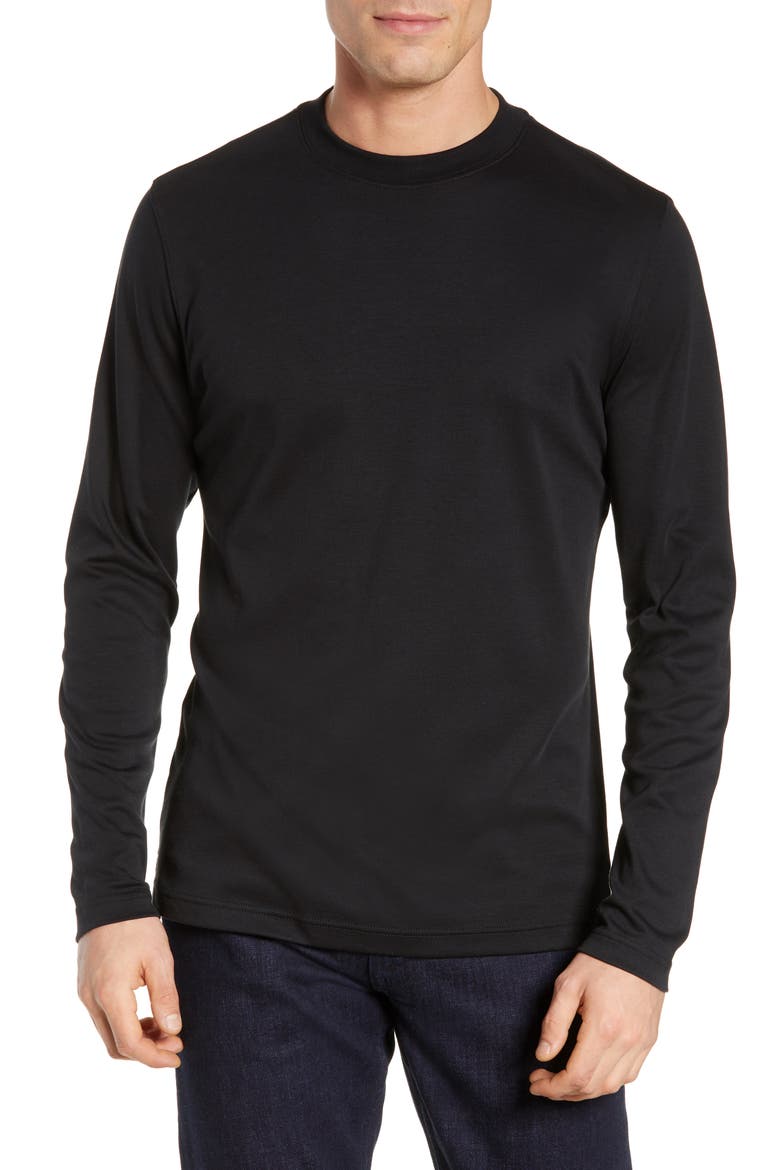 Georgia Long Sleeve T-Shirt, Main, color, BLACK