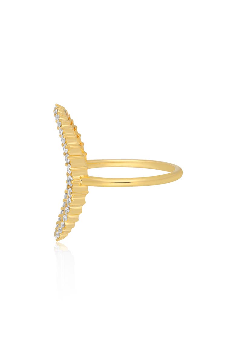 Graduated Diamond Oval Ring, Alternate, color, 14K YELLOW GOLD