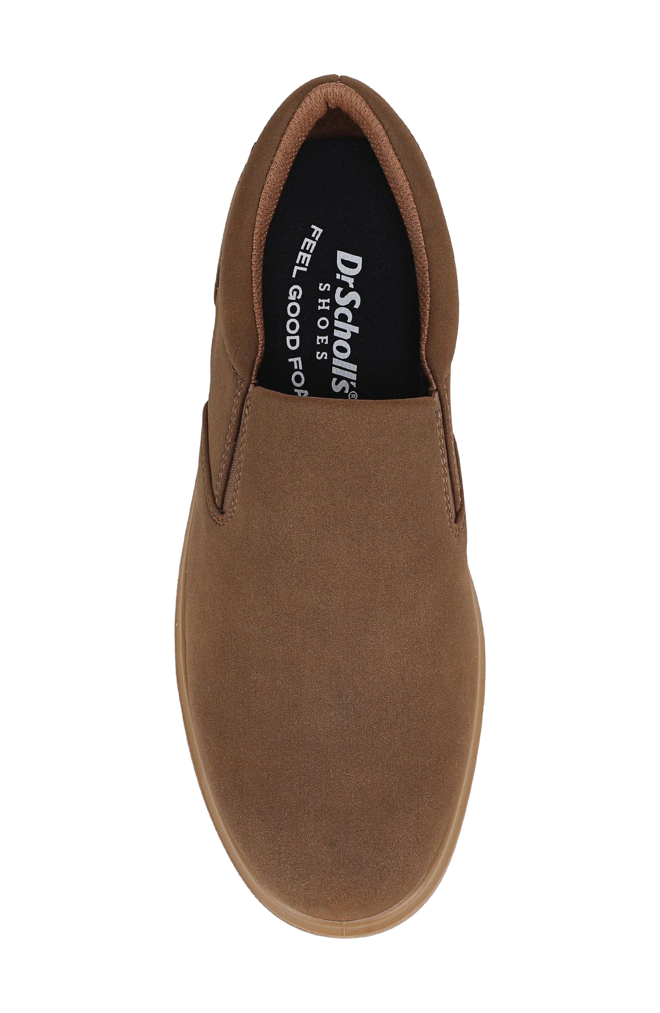 City Cloud Faux Leather Slip On Sneaker, Alternate, color, MID BROWN FAUX LEATHER