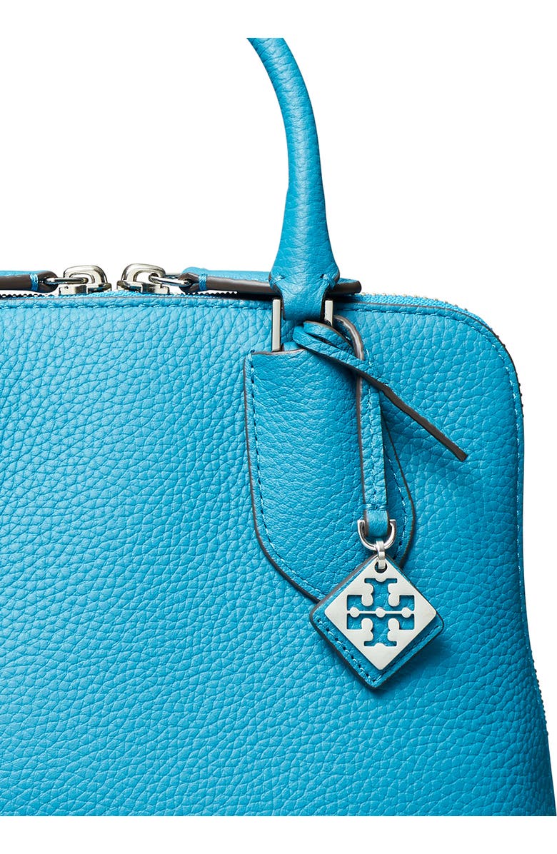 Tory Burch Mini Leather Swing Crossbody Bag, Alternate, color, Cerulean