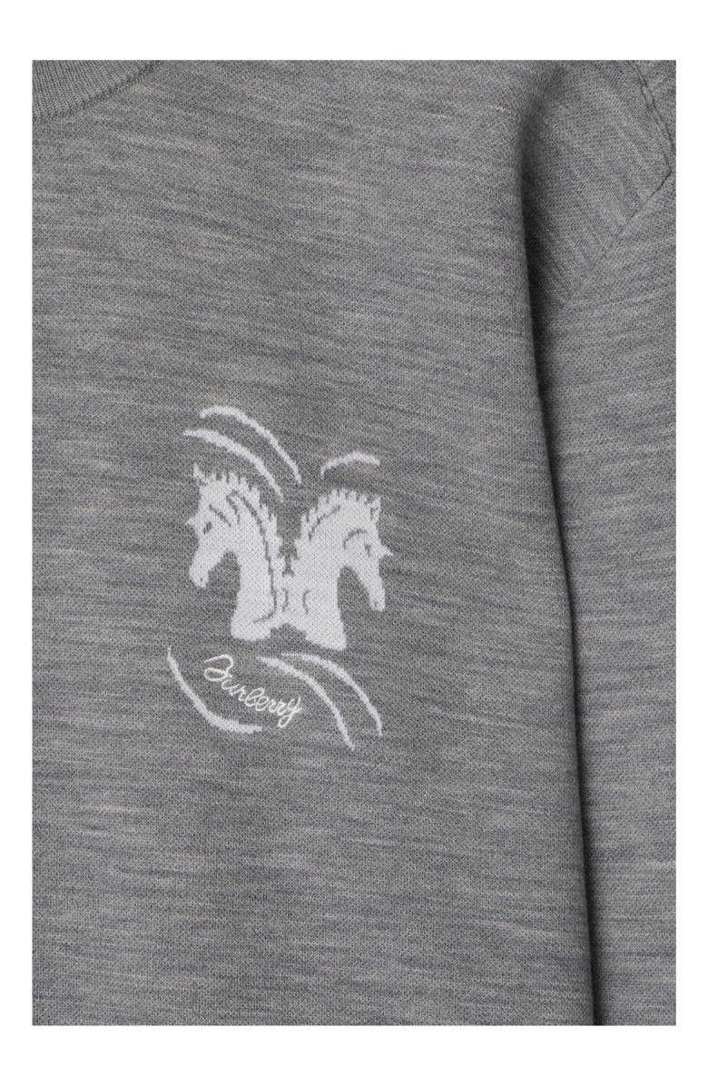 Burberry Mirrored Horse Wool Blend Sweater, Alternate, color, 
