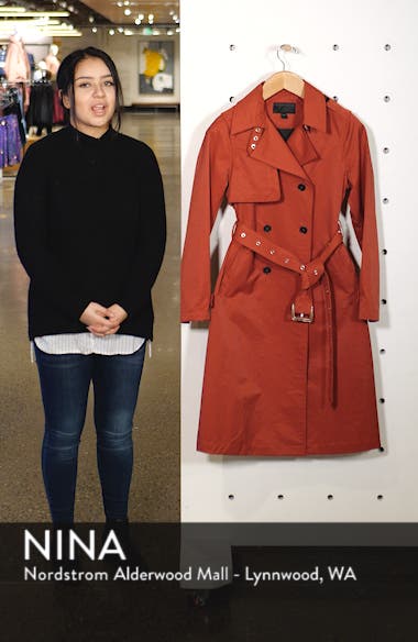 Halogen® Double Breasted Trench Coat (Women) | Nordstromrack