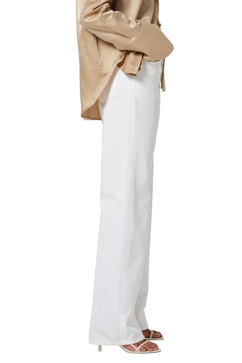 Annina High Waist Wide Leg Jeans, Alternate, color, SOFT WHITE (OFF WHITE)