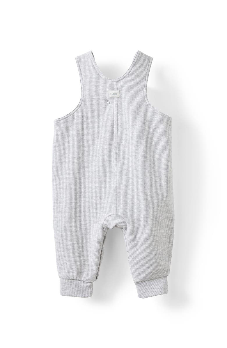 Cotton On Kids Organic Waffle Dungaree, Alternate, color, 