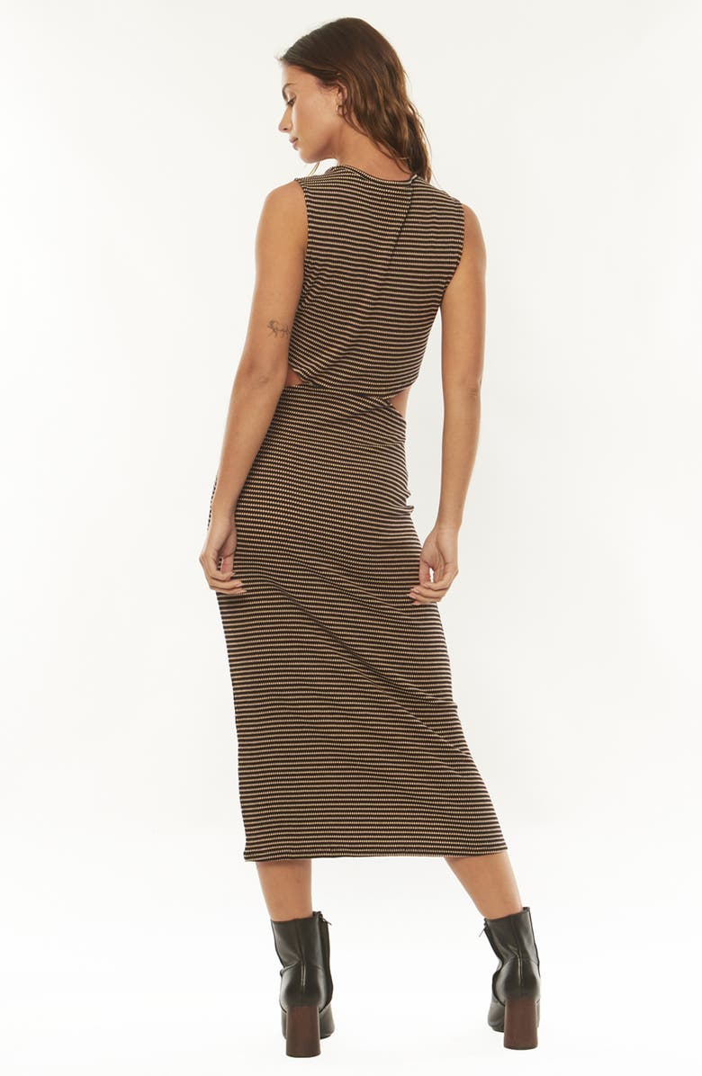 Amuse Society Sunshine Eyes Cutout Maxi Dress, Alternate, color, Black