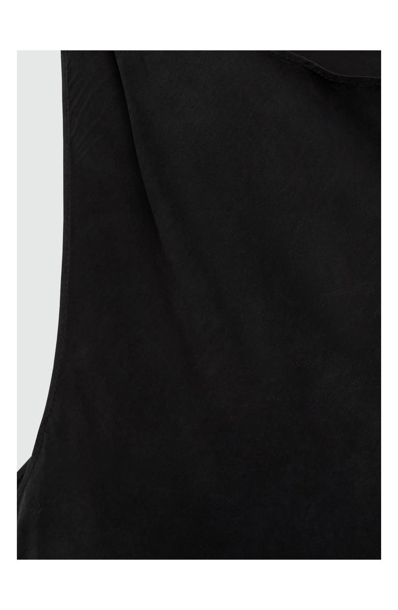 MANGO Side Slit Sleeveless Cupro Blend Dress, Alternate, color,