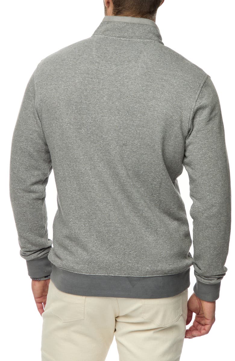 Robert Graham Renato Front Zip Knit Jacket, Alternate, color, Heather Grey