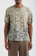 Elwood Slub Print Cotton Crewneck T-Shirt