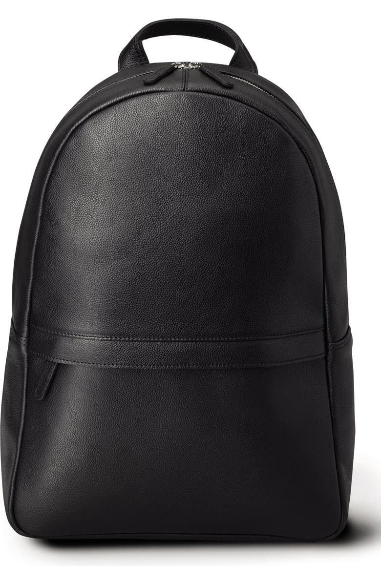 Charles Tyrwhitt Leather Backpack, Main, color,