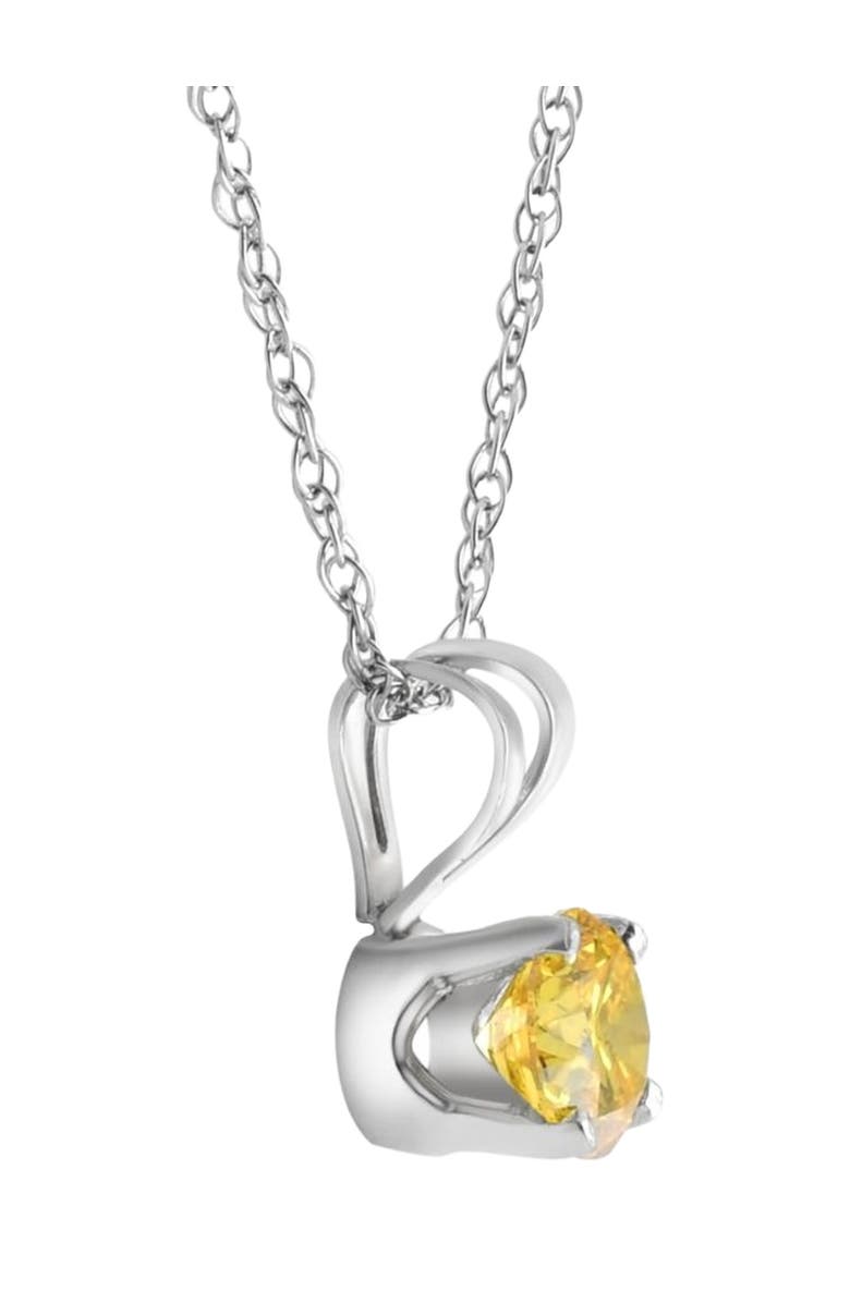 Bliss Diamond .20 - .50Ct Diamond Solitaire Pendant 14k Gold Lab Grown 18" Necklace, Alternate, color,