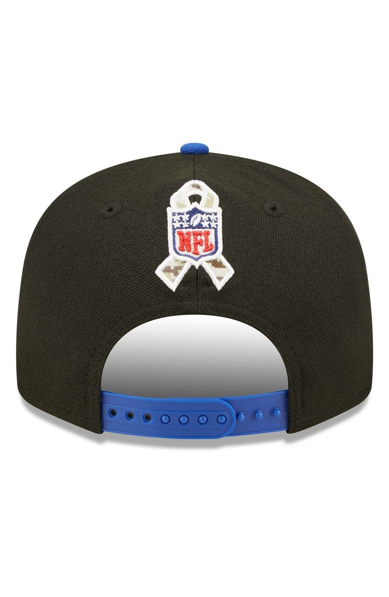 New Era Men's New Era Black/Royal Buffalo Bills 2022 Salute To Service 9FIFTY Snapback Hat, Alternate, color, 