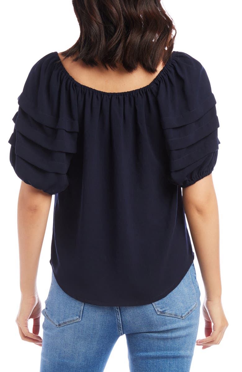 Karen Kane Pleat Sleeve Top, Alternate, color,