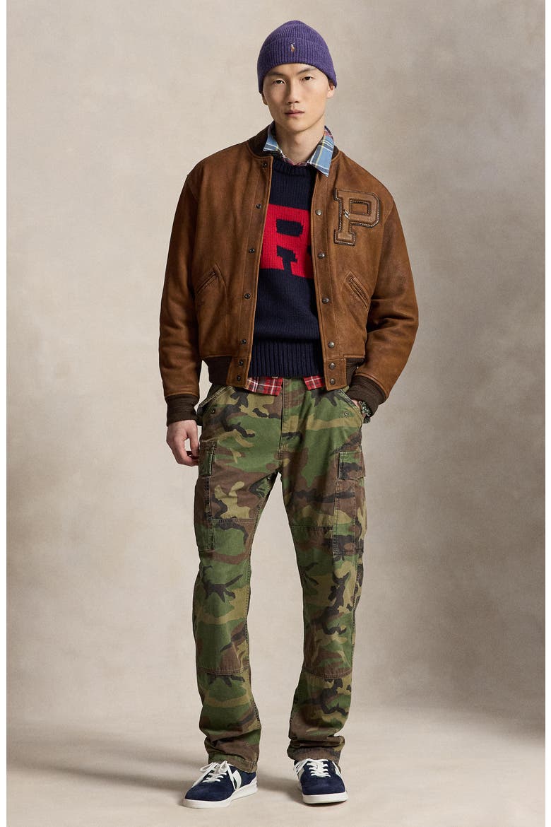 Rustic Canvas Camo Cargo Pants, Alternate, color, GREEN MU