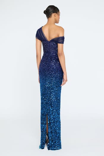 Dina Beaded Column Gown