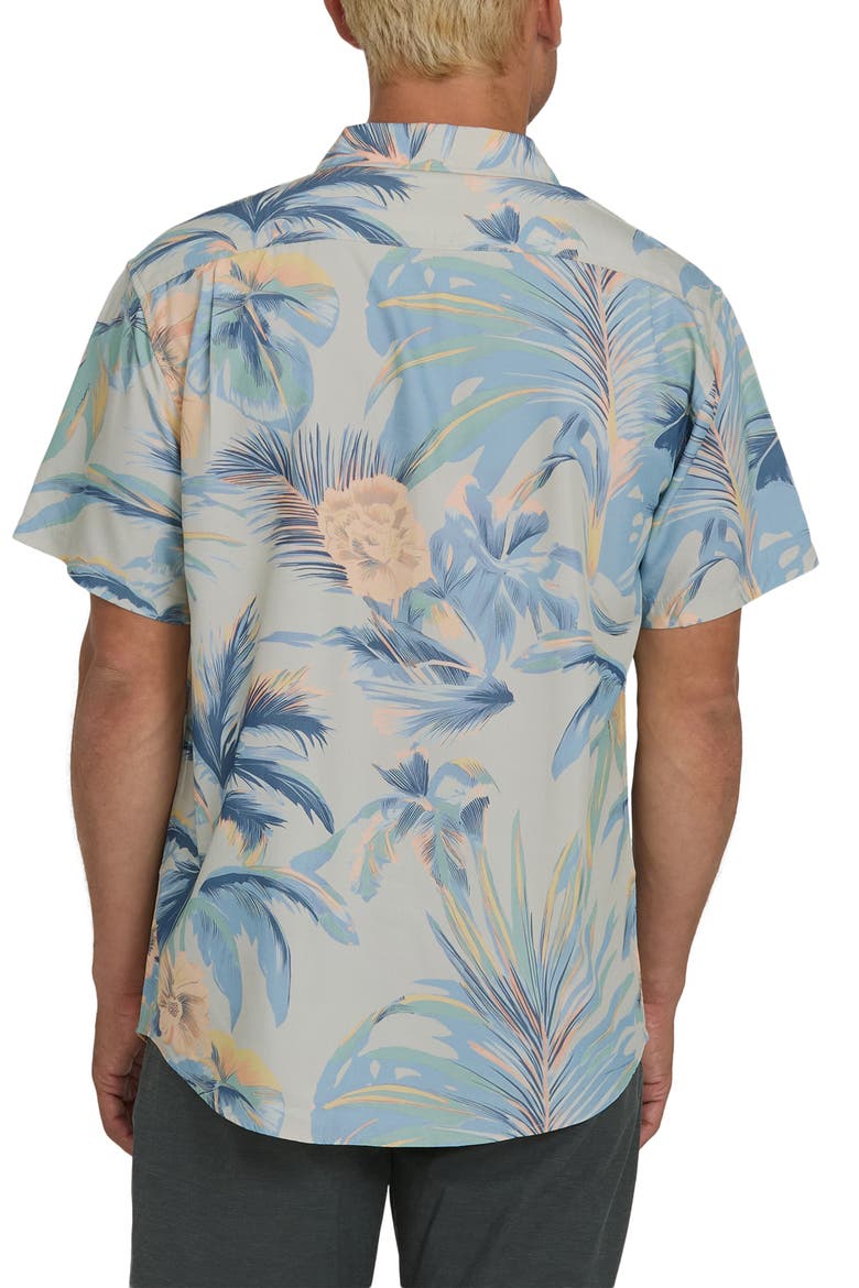 Sundays Lounge Short Sleeve Button-Up Shirt, Alternate, color, BLUE HORIZON