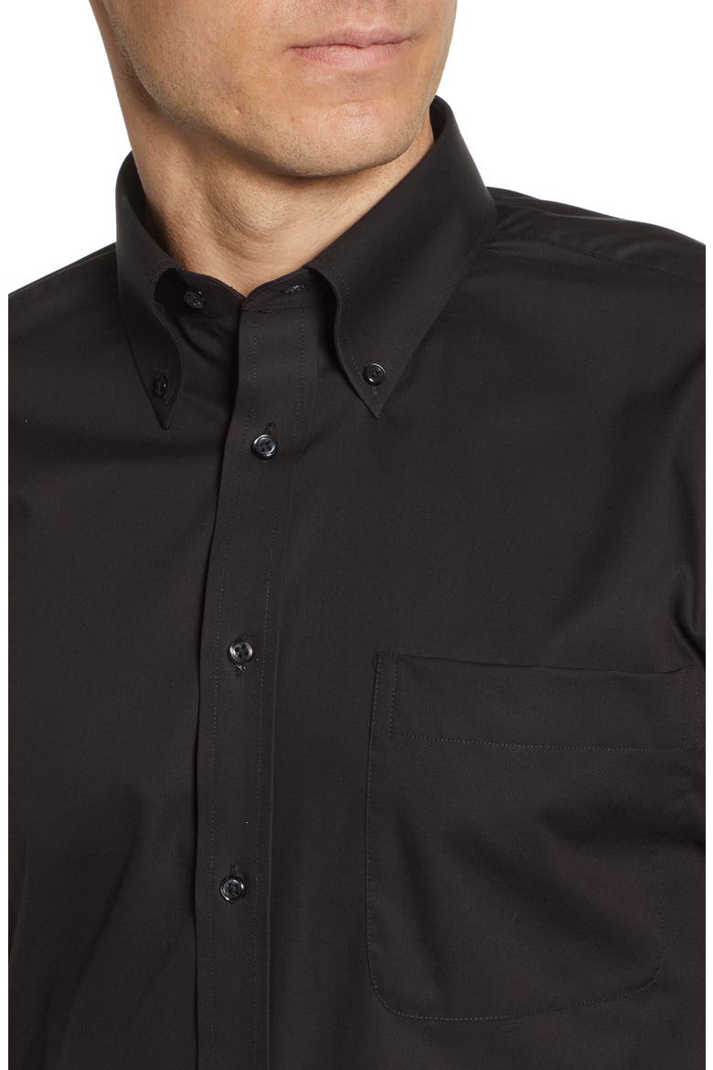 Classic Fit Non-Iron Dress Shirt, Alternate, color, BLACK