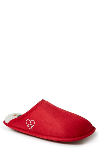 Dearfoams Riley Pride Scuff Slipper In Red
