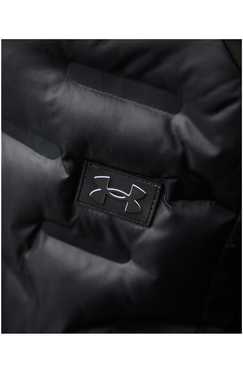 Under Armour Kids' Bonded Hooded Puffer Jacket, Alternate, color, Black