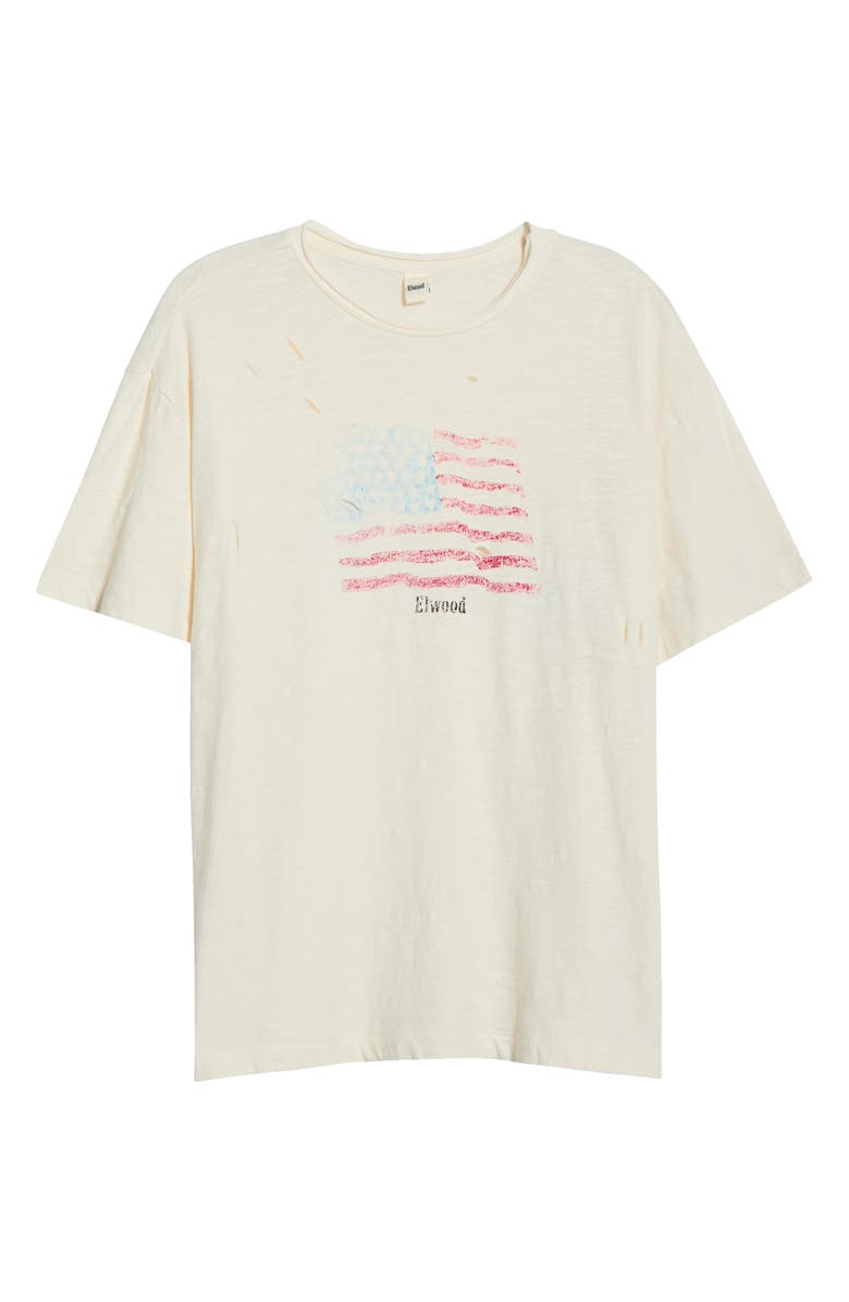 Elwood Frontier Flag Graphic T-Shirt, Main, color, Salt