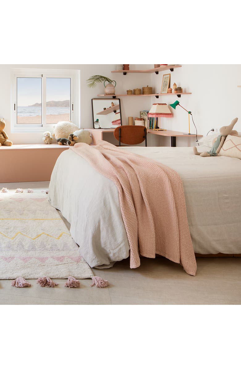 Lorena Canals Washable Rug Azteca Vintage Nude, Alternate, color, Natural, Pink, Grey,Yellow