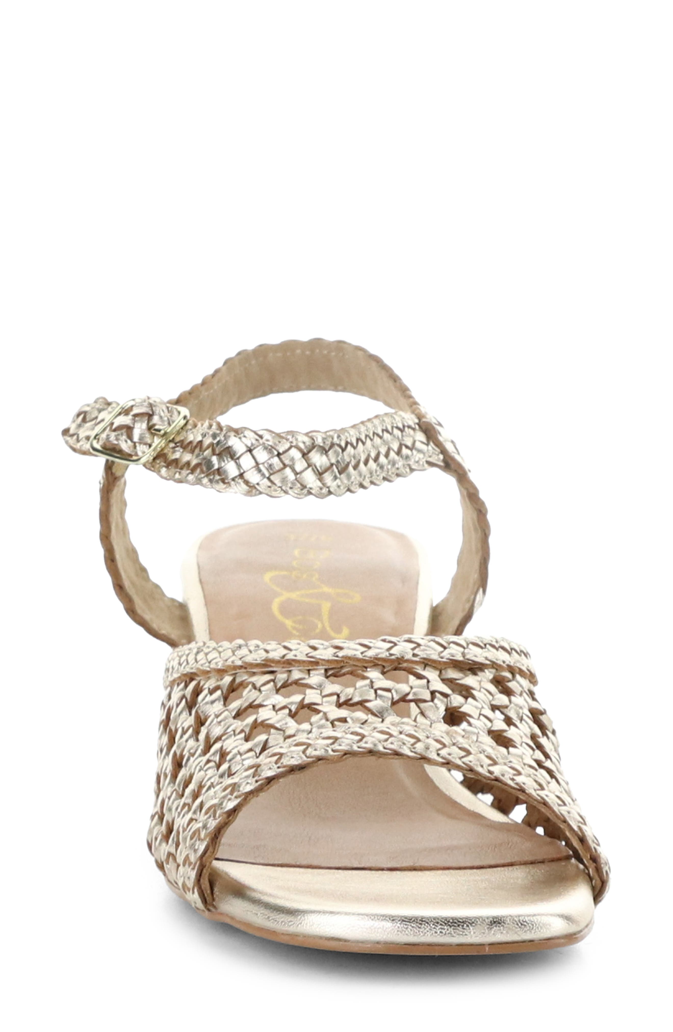 Wendi Ankle Strap Sandal, Alternate, color, LIGHT GOLD