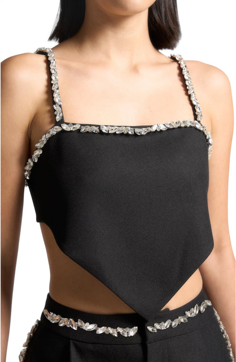 Manière De Voir Eloise Embellished Strap Handkerchief Top, Alternate, color, 