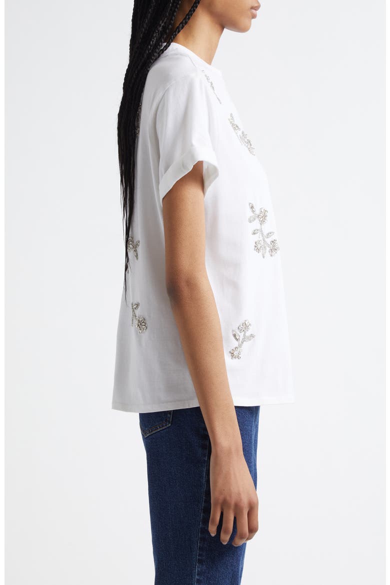 Rhinestone Vines T-Shirt, Alternate, color, WHITE