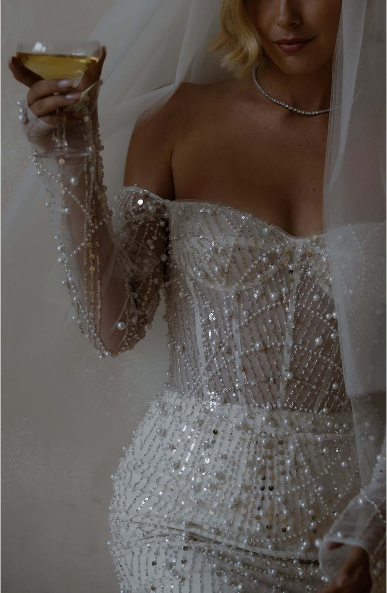 Untamed Petals Amalfi Mini Dress, Alternate, color, Ivory