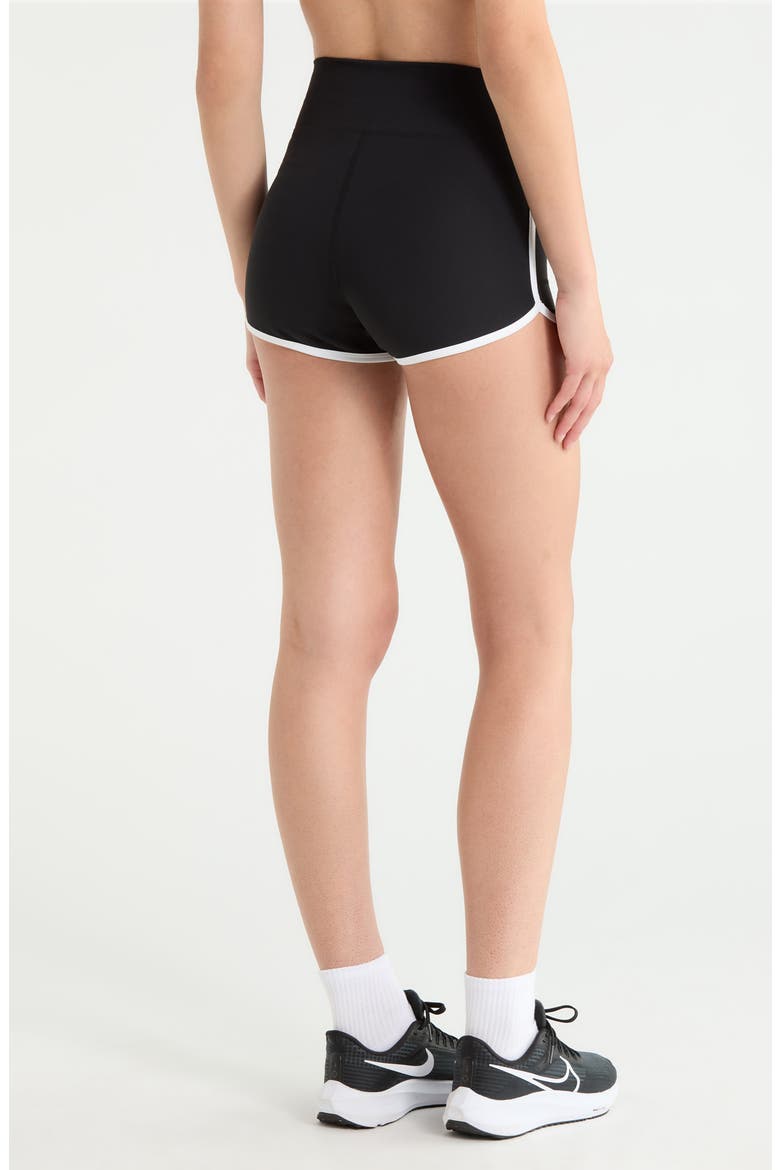 Sporty Short Shorts, Alternate, color, BLACK/WHITE