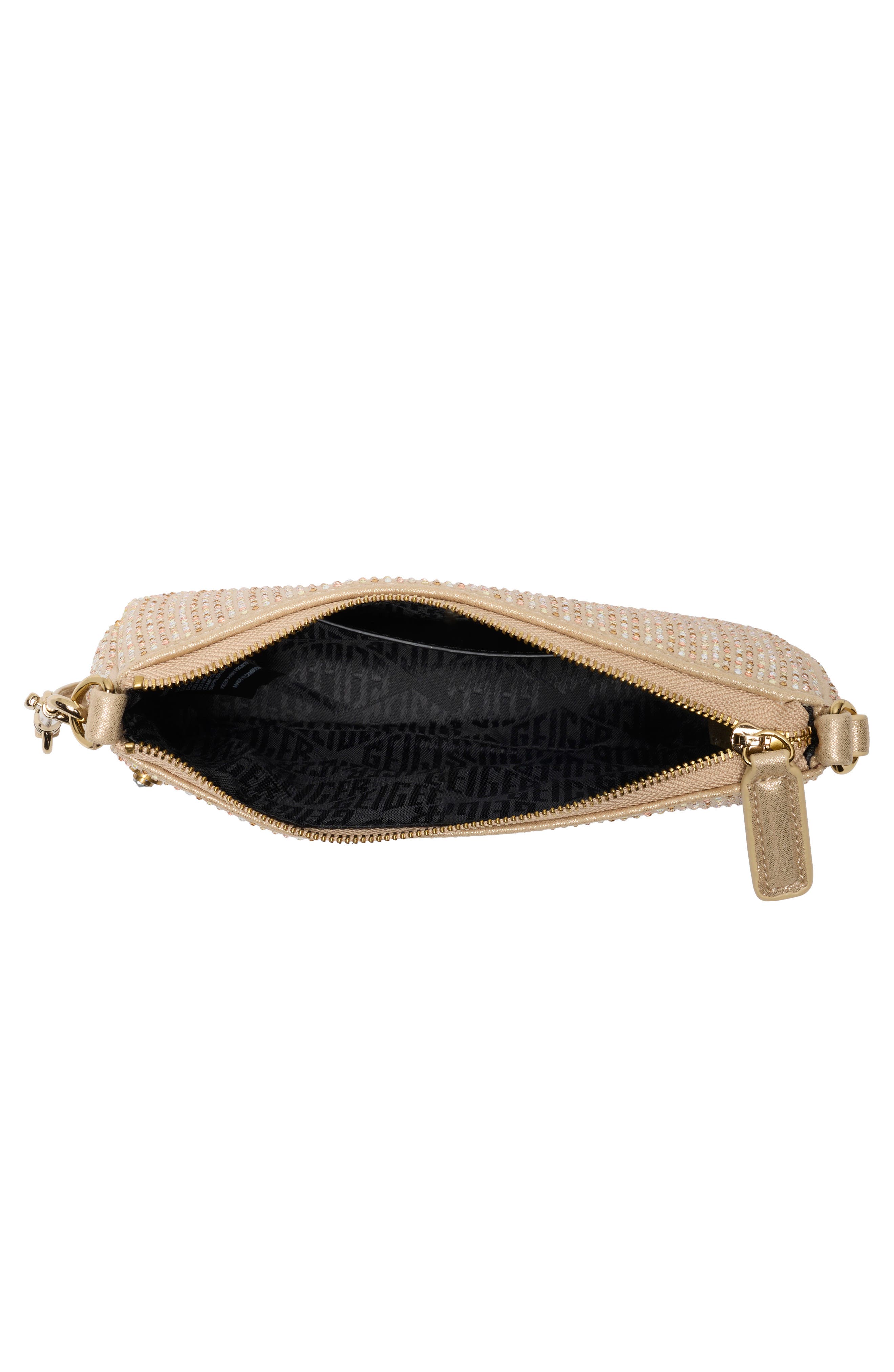 Small Highgate Crystal Baguette, Alternate, color, GOLD