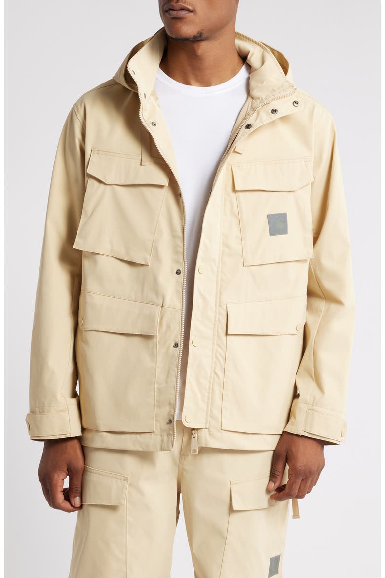 Balto Water Repellent Cargo Jacket, Main, color, CORNSILK