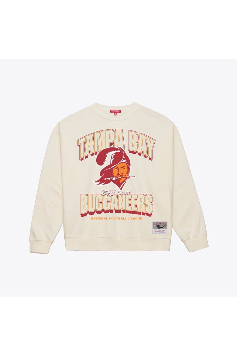 Women's  Mitchell & Ness  Cream Tampa Bay Buccaneers Tonal Arch Sweatshirt, Alternate, color, Cream