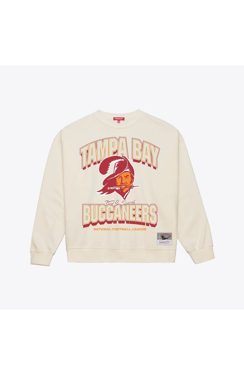Mitchell 
Ness Women
s  Mitchell 
Ness  Cream Tampa Bay Buccaneers Tonal Arch Sweatshirt, Alternate, color, Cream