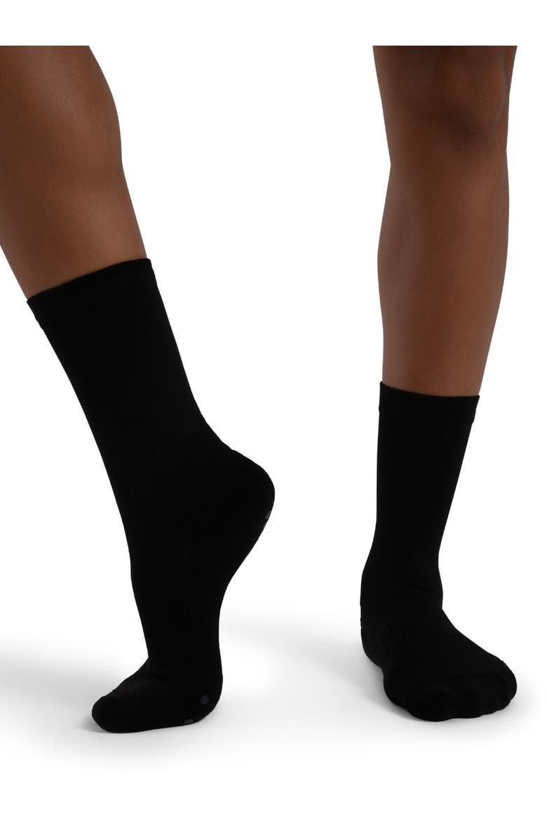 Lifeknit® Calf Length Sox, Alternate, color, black