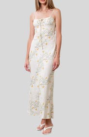 MOON RIVER Floral Print Maxi Dress