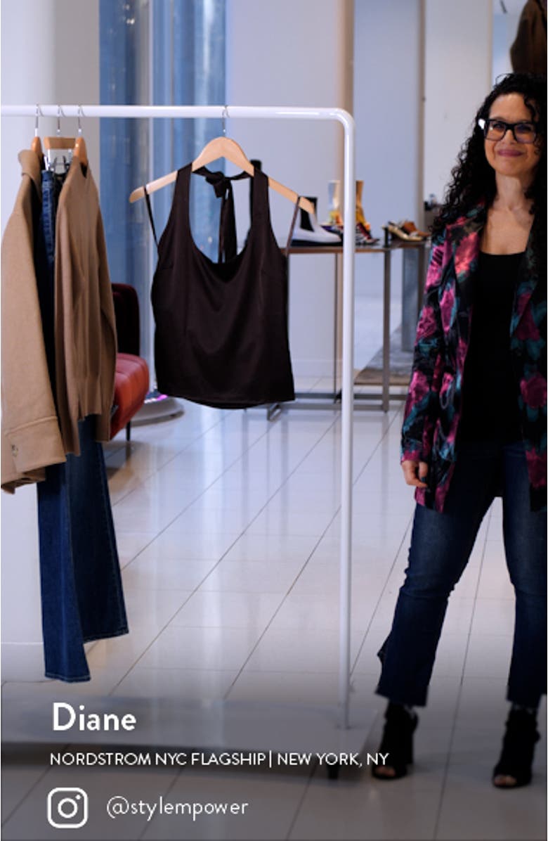 Alain Stretch Silk Halter Top, sales video thumbnail
