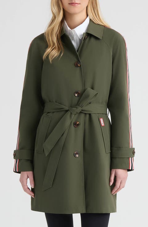 Sophia Sleeve Stripe Trench Coat
