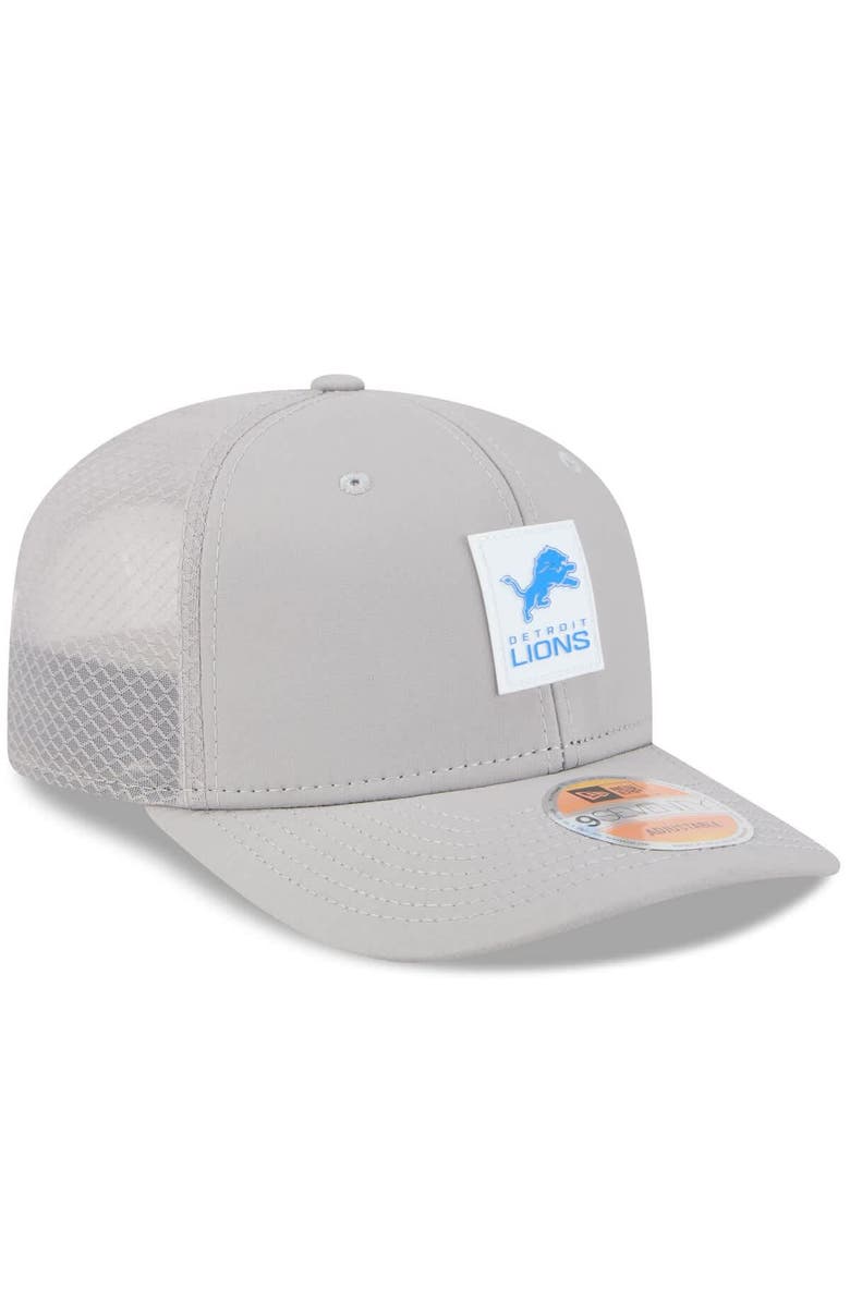 New Era Men's New Era Gray Detroit Lions 2025 Sideline  9SEVENTY Adjustable Trucker Hat, Alternate, color, 