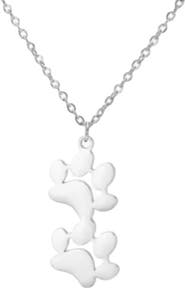 Hollywood Sensation EverPaw Double Paw Print Gold Plated Necklace