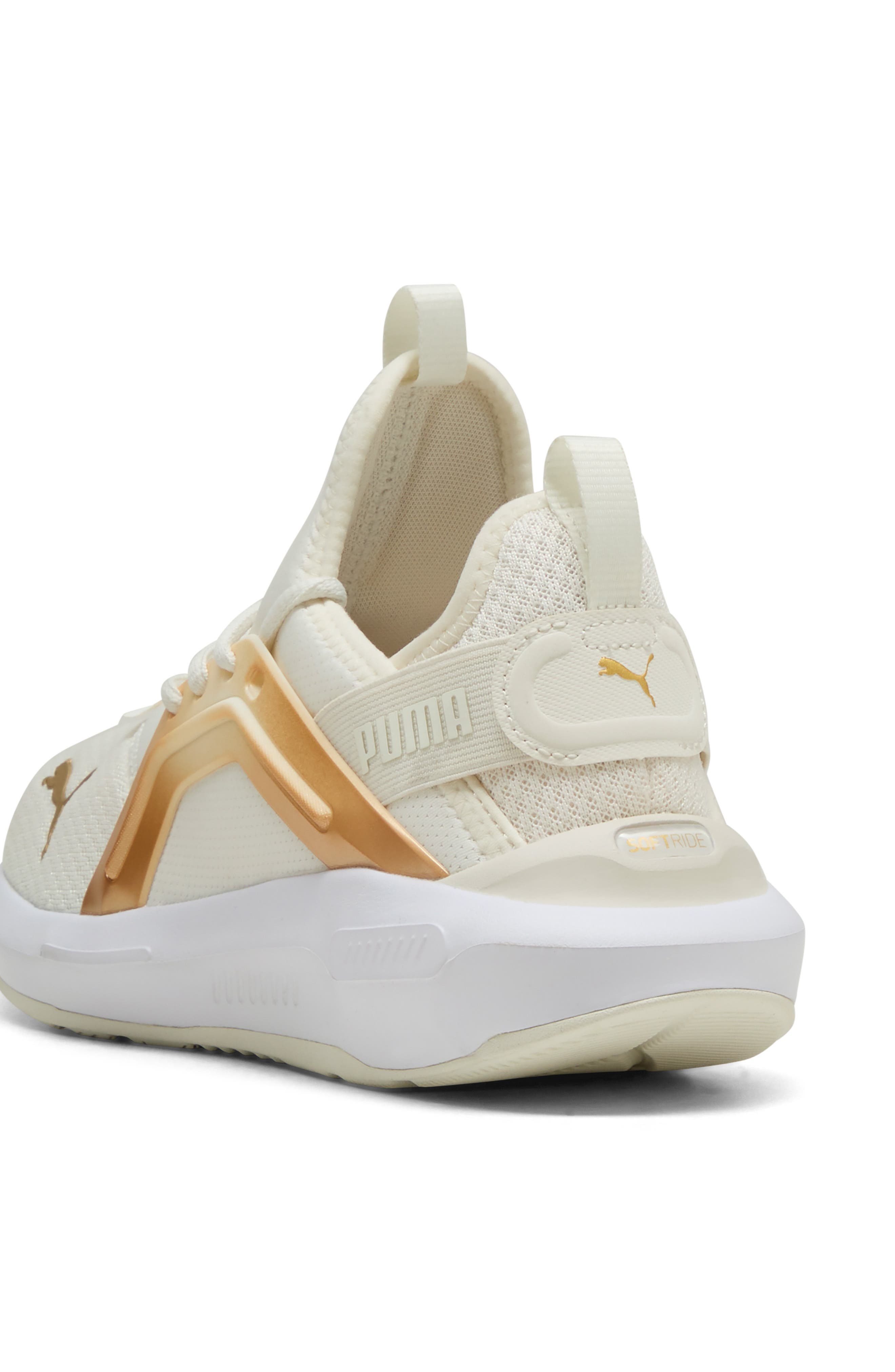 PUMA Softride Enzo 5 Sneaker, Alternate, color, Warm White- Gold- Black