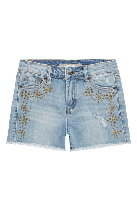 Kids' Studded Pocket Denim Shorts (Big Kid)