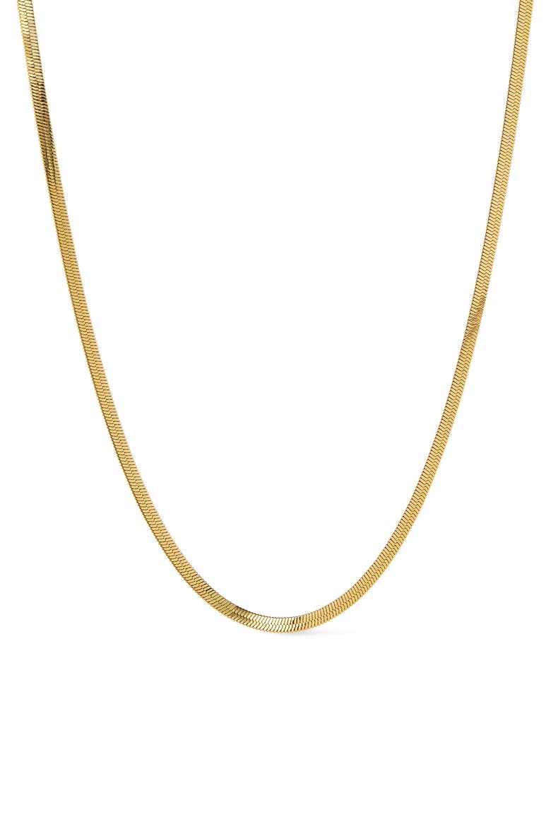 Herringbone Chain - Ina Mini, Main, color, Gold